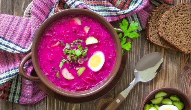 Cold Lithuanian Beetroot Soup - perfect for Summer!