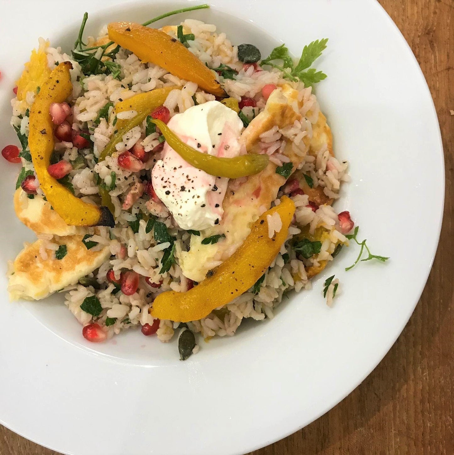 Roasted Pumpkin, Halloumi and Wild Rice Salad