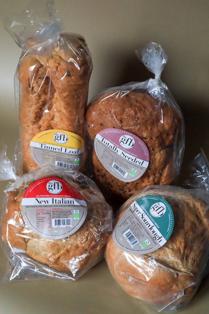 
                  
                    Mixed Box of 4 loaves - Gluten Free Sourdough Loaves
                  
                