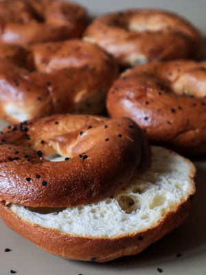 
                  
                    Nigella Seed and Garlic Bagels- Gluten Free Sourdough (Packet of 5)
                  
                