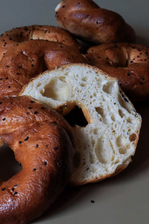 
                  
                    Nigella Seed and Garlic Bagels- Gluten Free Sourdough (Packet of 5)
                  
                