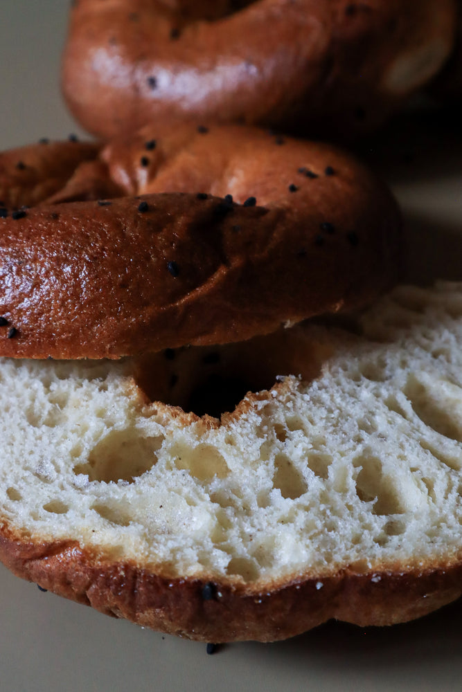 
                  
                    Nigella Seed and Garlic Bagels- Gluten Free Sourdough (Packet of 5)
                  
                