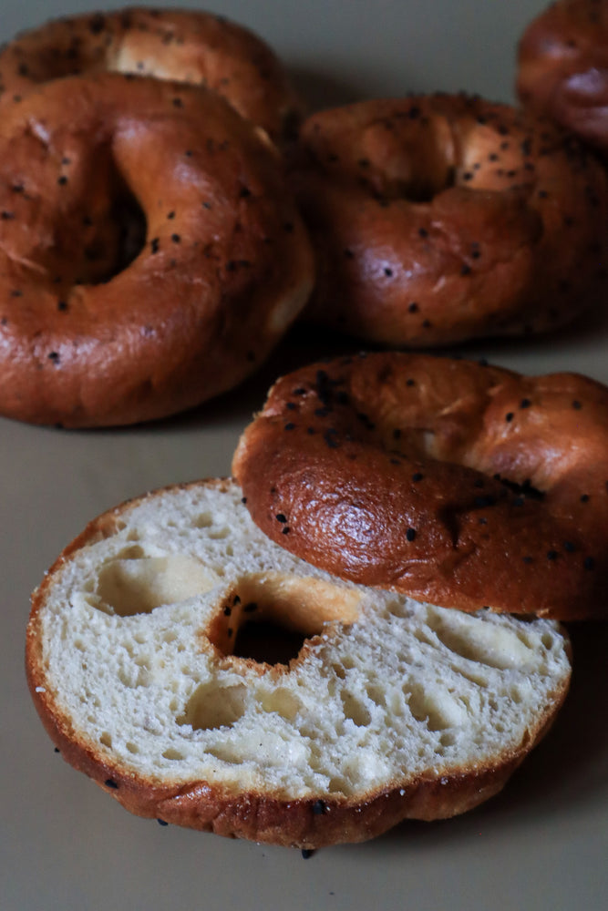 
                  
                    Nigella Seed and Garlic Bagels- Gluten Free Sourdough (Packet of 5)
                  
                